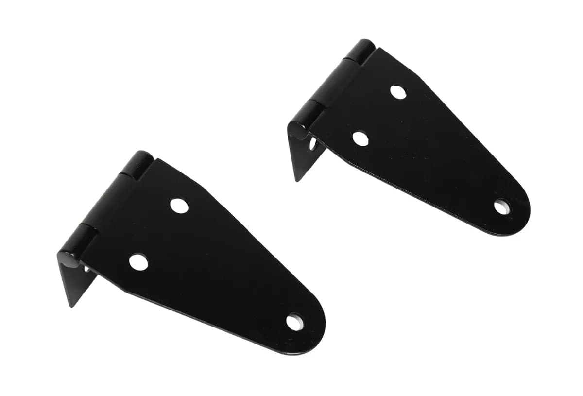 Jeep CJ/YJ Hood Hinge Pair 55-95 CJ and Wrangler YJ Powdercoat Black Kentrol