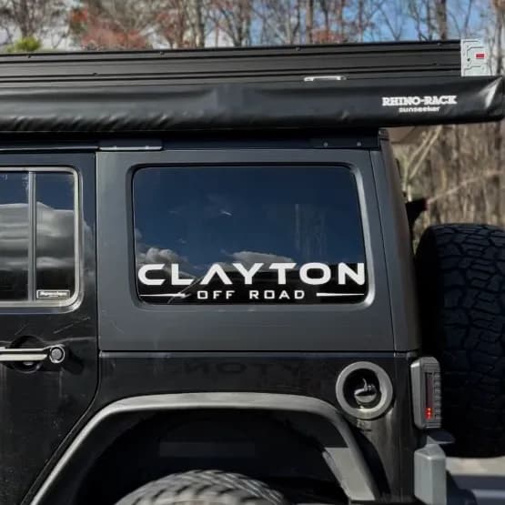 Clayton Off Road Window Sticker
