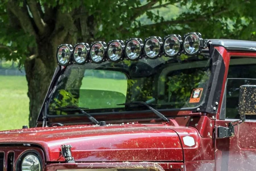KC HiLites GravityTitan Overhead Light Bar for Jeep Wrangler TJ (1997-2006) AK-91431
