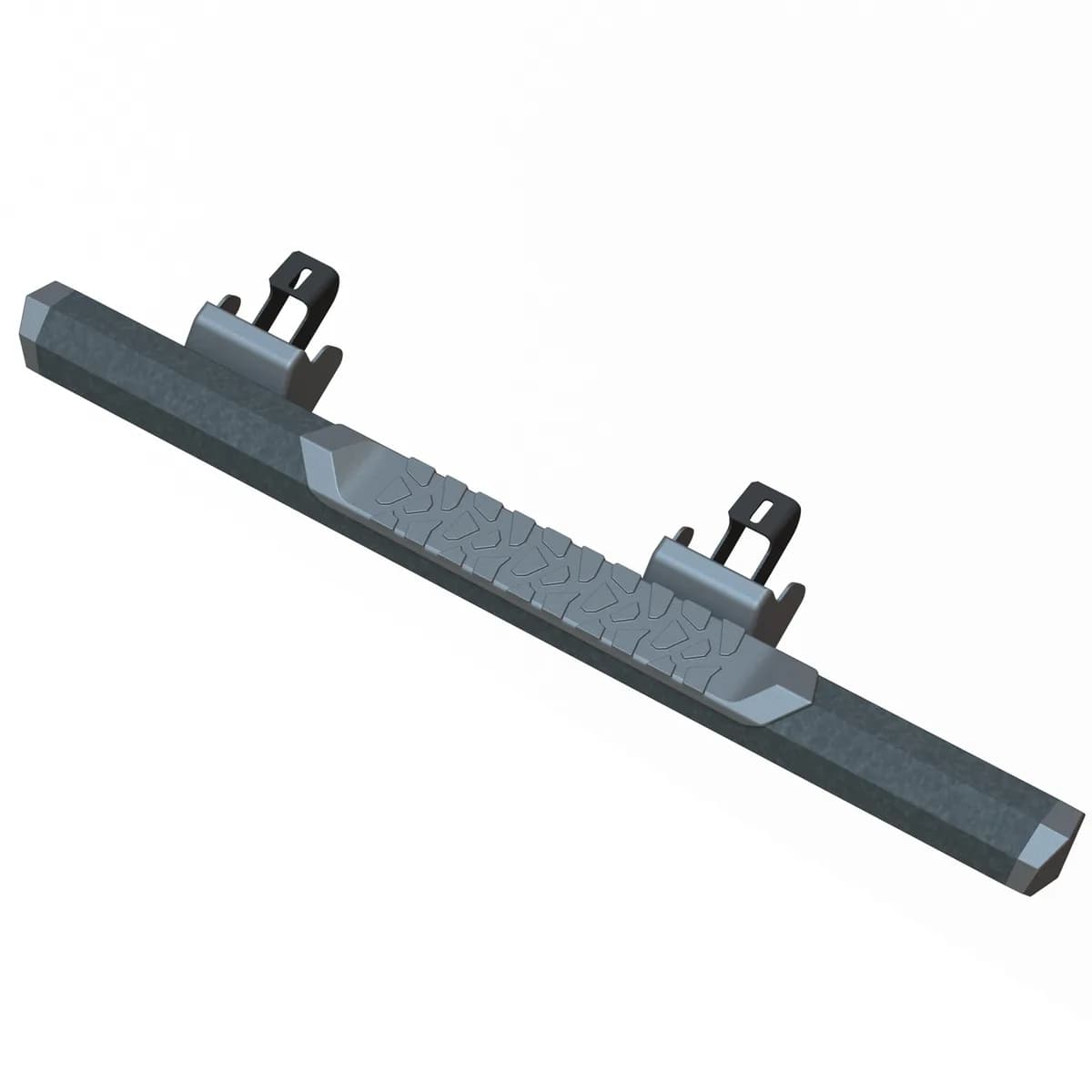 OCTA Series Nerf Bar; Aluminum; Black Powder Coat Finish;