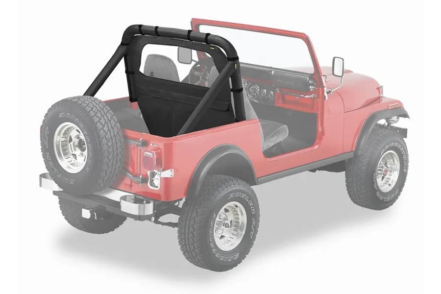 Standard Windjammer For Jeep 2007-2018 Wrangler JK 2 Door Black Crush Bestop
