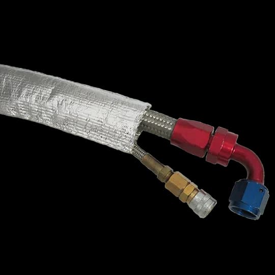 PTP Turbo Blankets Silver Heat Reflective Sleeve (1 1/4in x 3ft) Universal