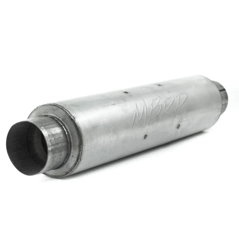 Armor Lite Quiet Tone Diesel Muffler; Round; 4 in. Inlet/Outlet; Body L-24 in.; Overall L-30 in.; Diameter-6 in.; Aluminized; 4 in. Outlet Diameter Tip;