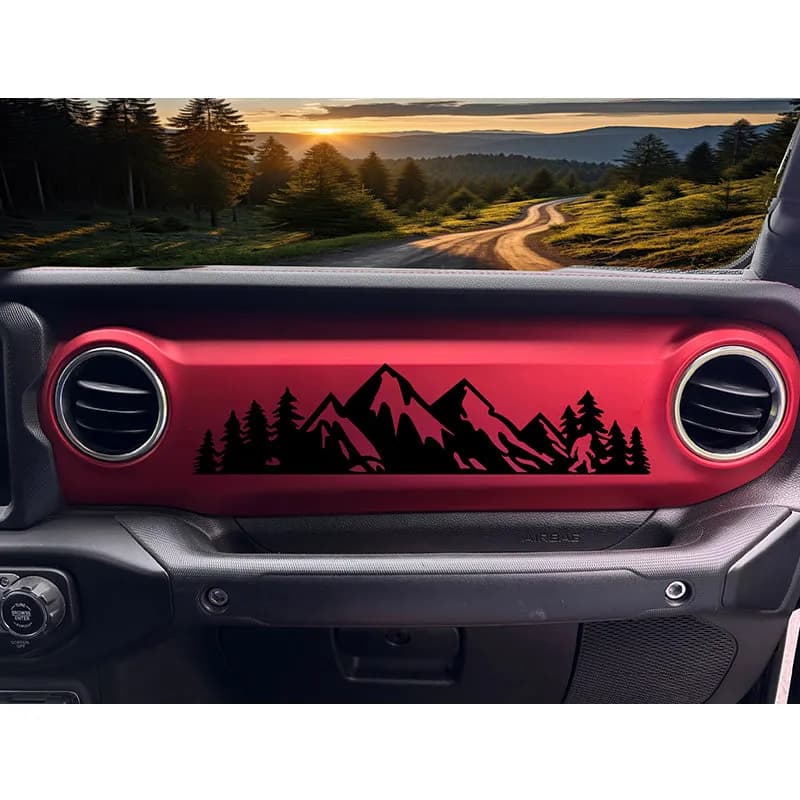 Mountain Dashboard Decal