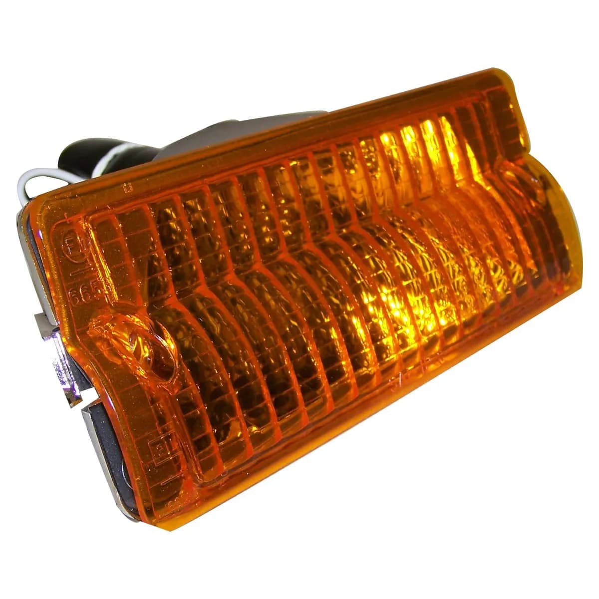 Crown Automotive Jeep Replacement J5460107 Left Front Parking Lamp for Jeep 76-91 SJ, J-Series, Incl. Lamp, Bulb & Harness