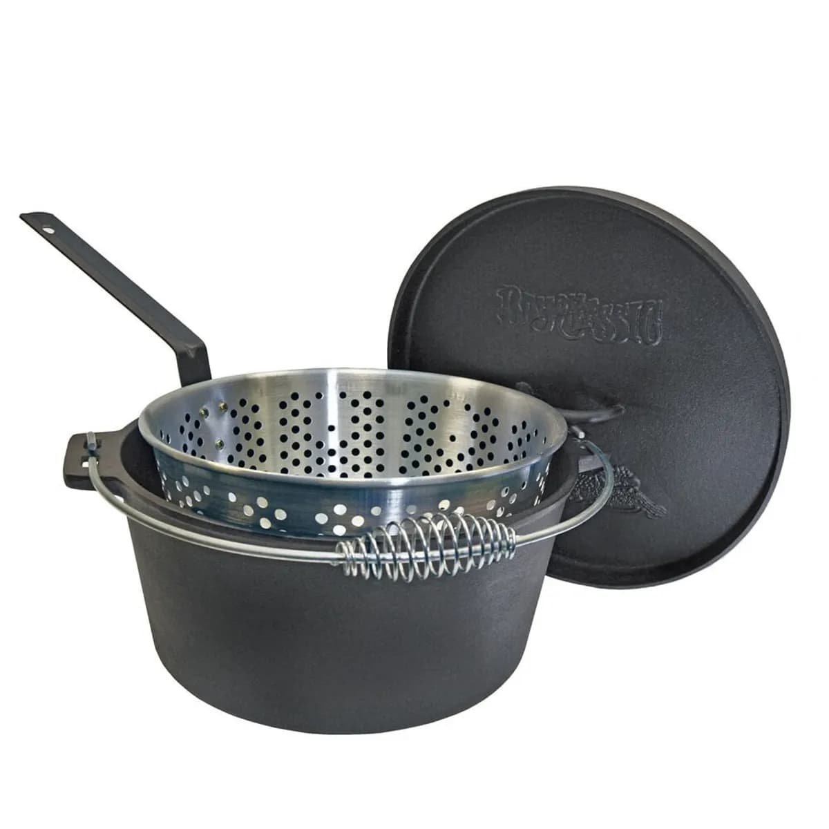 Cast Iron Dutch Oven with Fry Basket (8-qt, 14-qt, 20-qt)