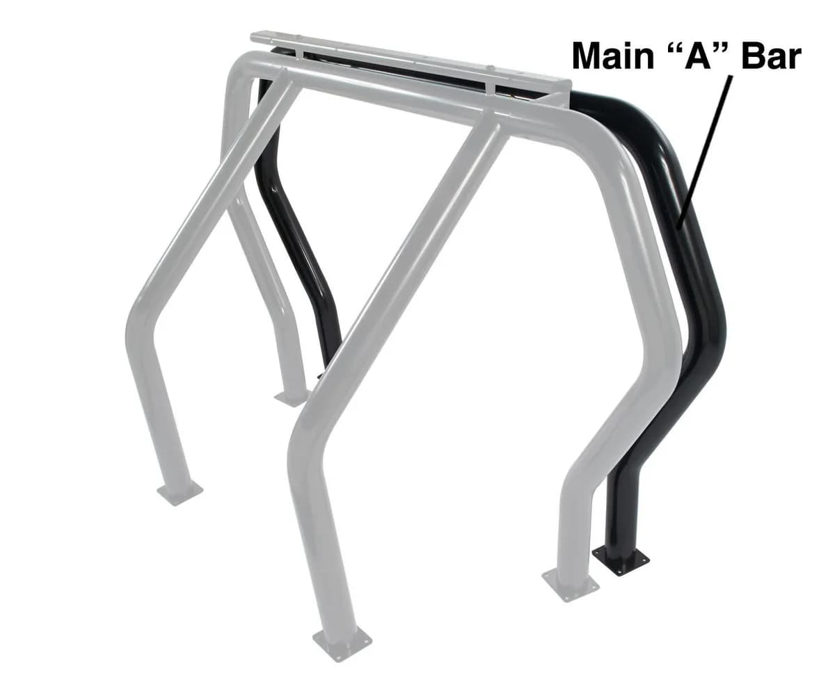 Go Rhino 90001B - Bed Bar Component - A Additional Bar - Black Powdercoat