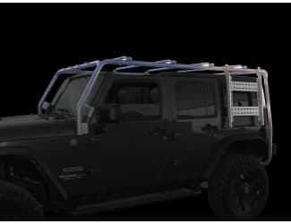 Replacement Frame Crossbars/Rails; Durable 2-Stage Light Textured Black Powder Coat; Box 2 of 2;