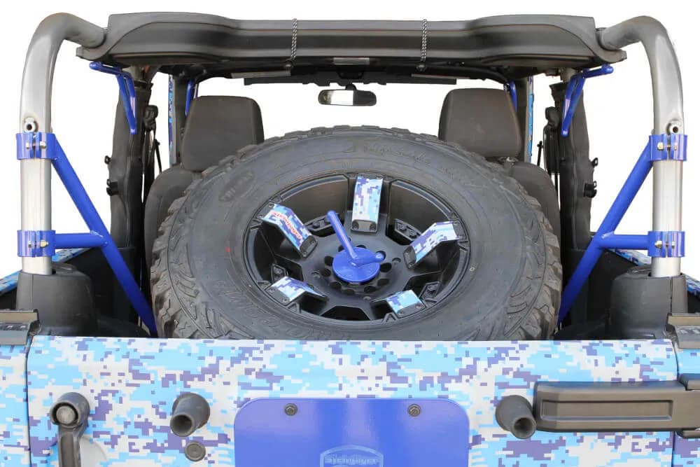 Wheels and Tires 2007-2018 Tire Carrier Internal, for 2 Door Models Black