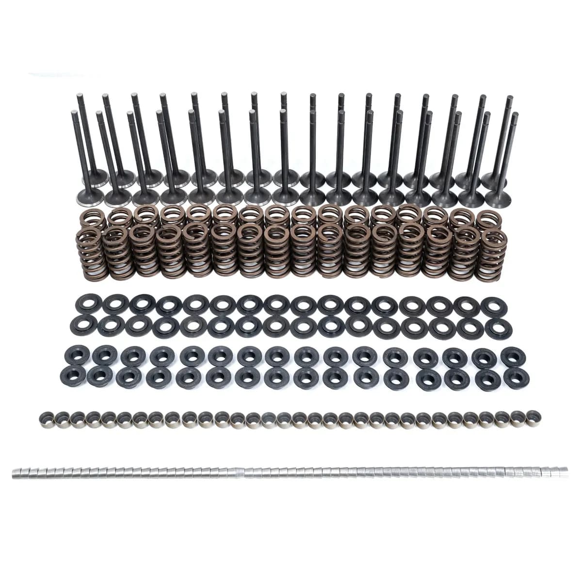 0116 gm 6.6l Duramax Intake & Exhaust Valves & Conical Valve Springs (Beehive)