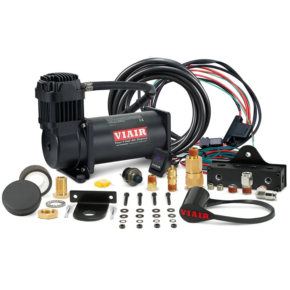 Single Stealth Black 485 Viair Mounted System, 200PSI