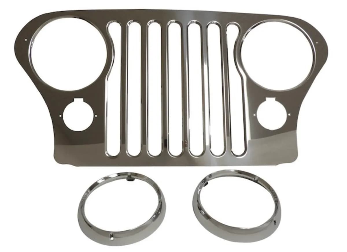 Exterior Accessories 1976 Grill Overlay Stainless Steel