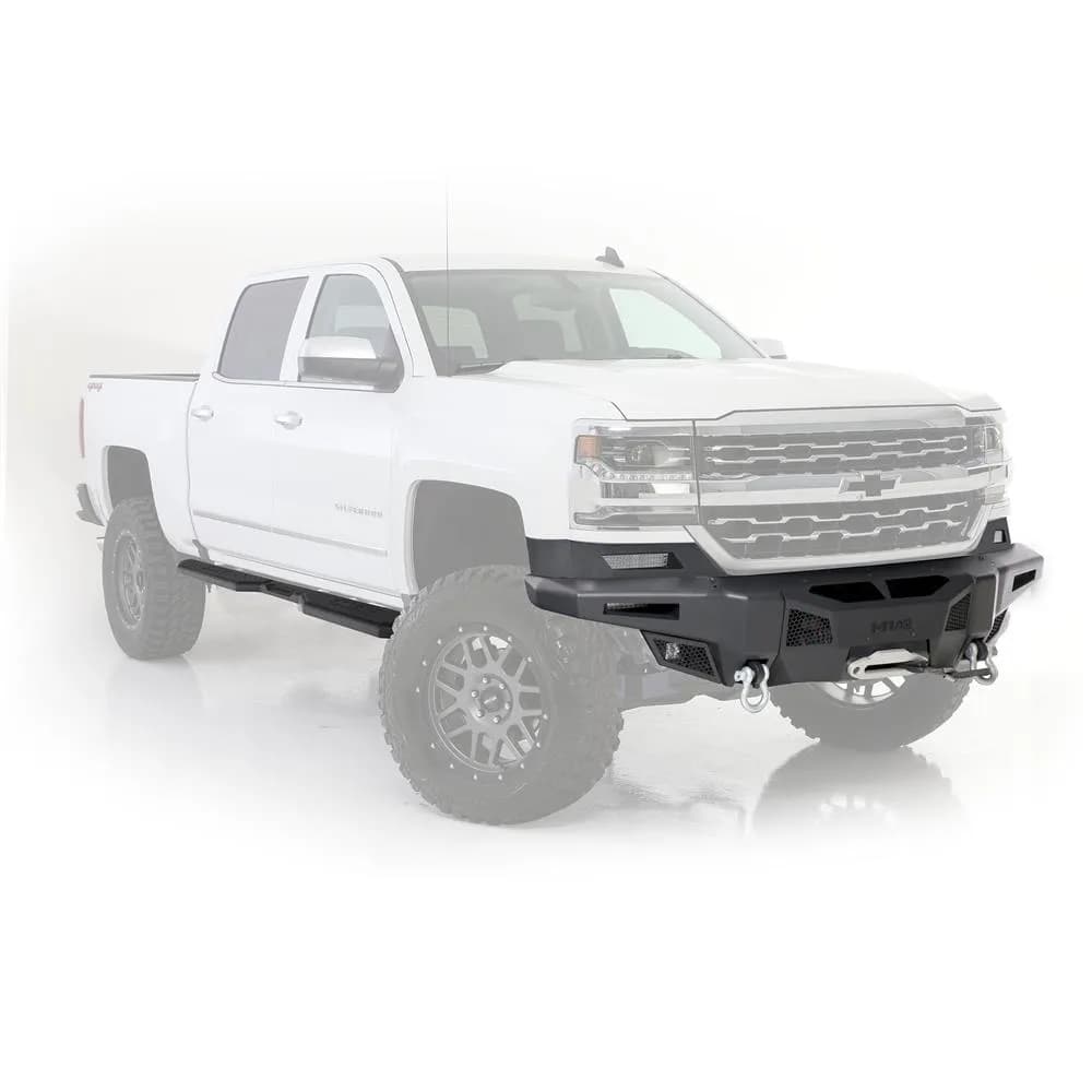 1418 Silverado 1500 M1a2 Truck Side Steps Black Powder Coat