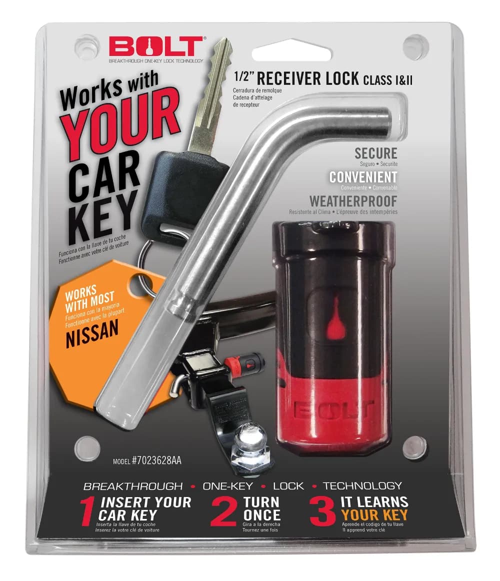 (Clamshell)nissan Vehicles 1/2in Cls I/Ii Receiver Lock