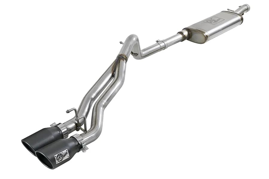 Wrangler (Jk) 0718 V63.6/3.8l Rebel Series 2.5in Ss Catback Exhaust System W/Black Tip