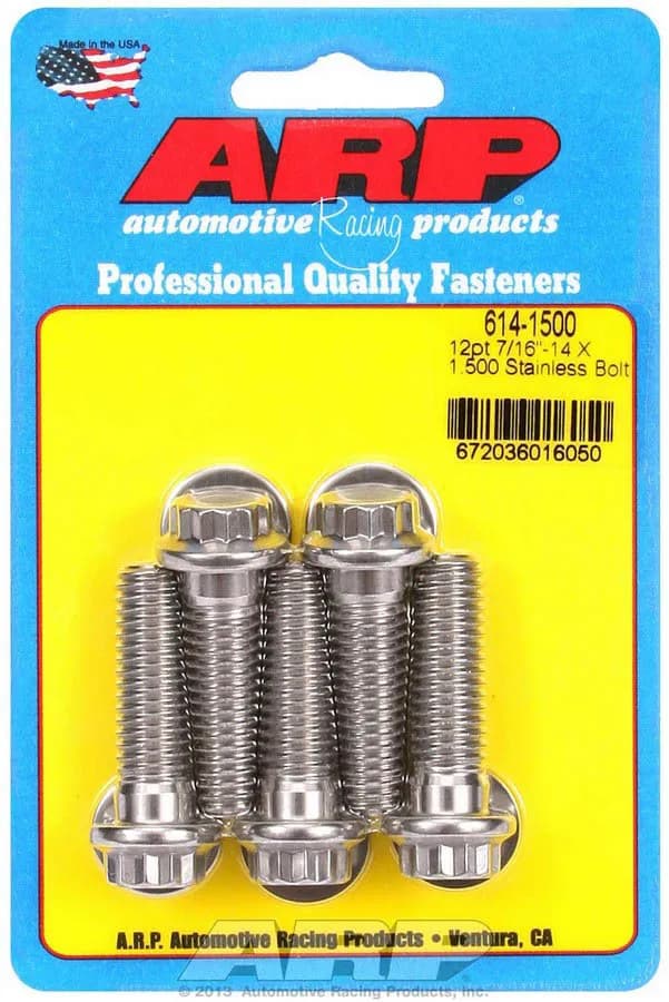 7/1614 x 1.500 12pt 1/2 Wrenching ss Bolts