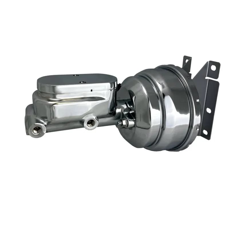 Leed Brakes PBKT6012 Power booster kit 8 inch dual booster 1-1/8 inch bore master (Chrome)
