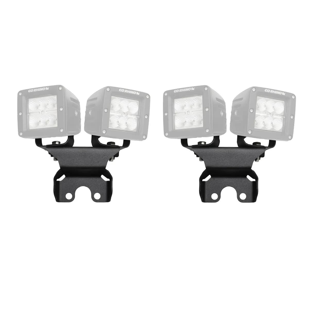 18c Wrangler Hard Top Rear Window Hinge Light Mount Kit For up to Two(2) 3in Cube Leds