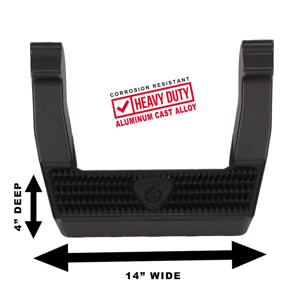 CARR - 114031 - LD Step; Assist/Side Step; XP3 Black Powder Coat; Pair