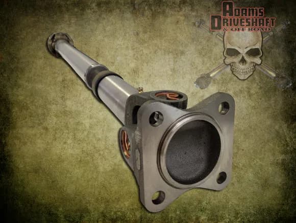 Adams Driveshaft JL Rubicon - Sahara - Sport - Front 1350 cv Driveshaft OEM Flange Style [extreme Duty Series]