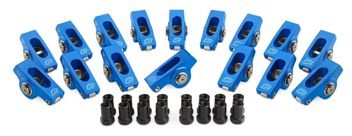 Engine Roller Rocker Arm Set 1.6 Ratio 3/8 Stud Extruded Type Fits SB Chevy Clamshell Pack Proform