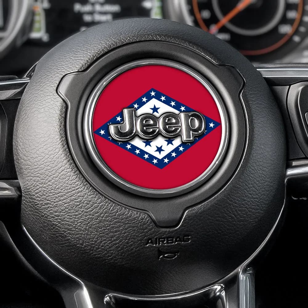Arkansas State Flag Steering Wheel Decal