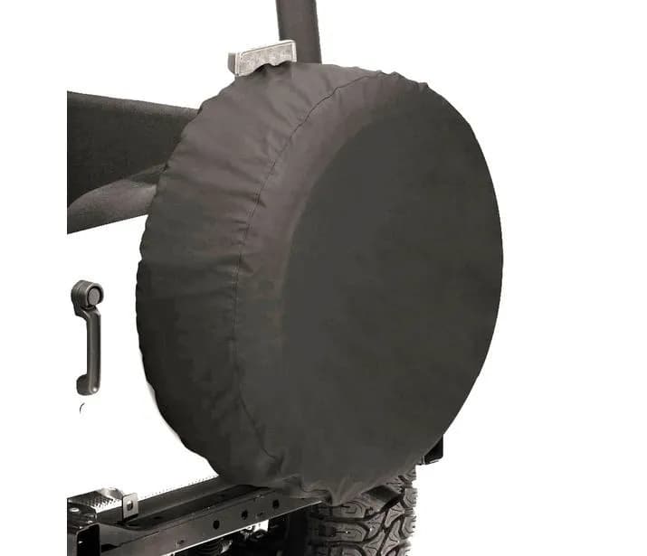 Spare Tire Covers Size 30 Inch x 10 Inch Premium Fabric Black Denim Bestop