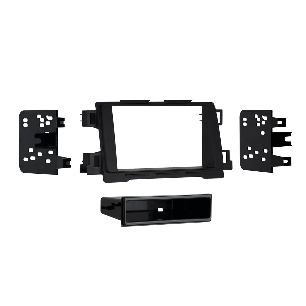 Custom Fit Mounting Kit; ISO DIN Radio Provision w/Pocket; Incl.: Radio Housing/Radio Brackets/Pocket/Clips/Screws;