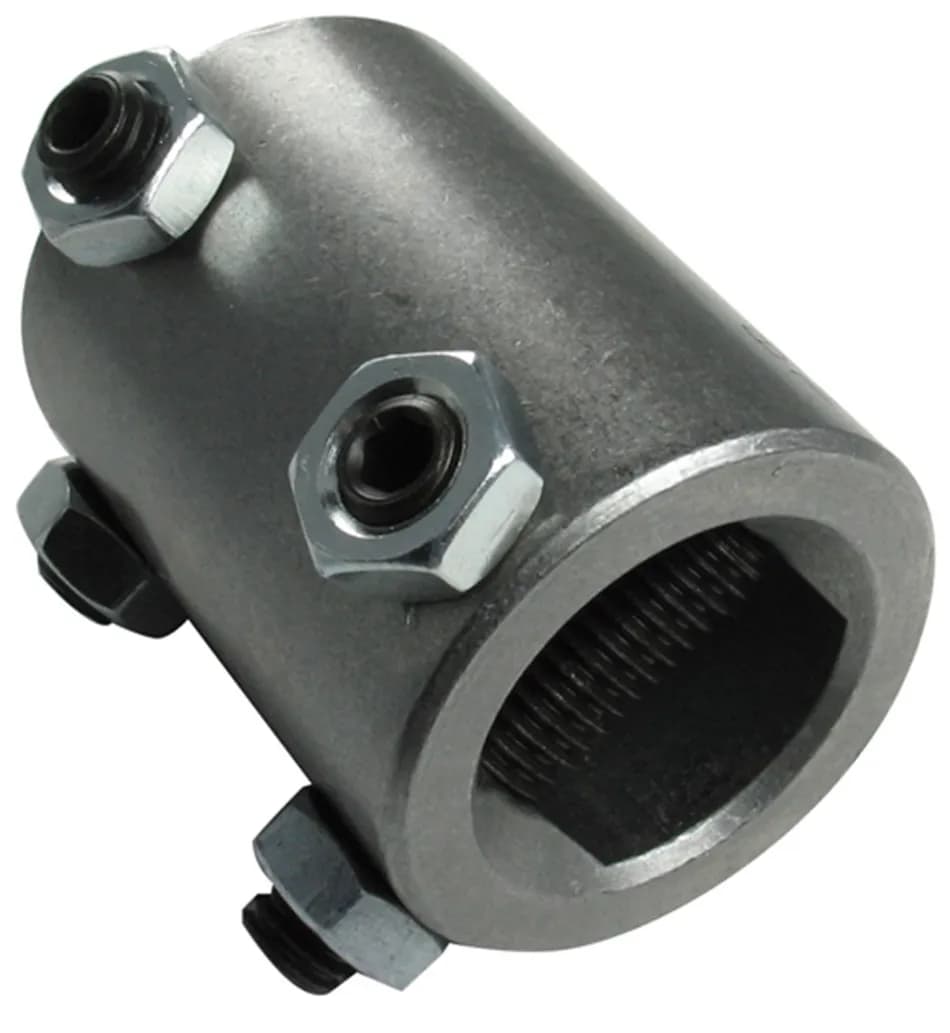 Borgeson - Steering Coupler - P/N: 315249 - Welded steel steering coupler. Fits 1 in. Double-D X 3/4 in. Double-D.