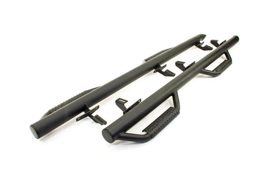 18c Wrangler JL 4 Door SUV Gas Srw 3in Nerf Step Wheel 2 Wheel Gloss Black