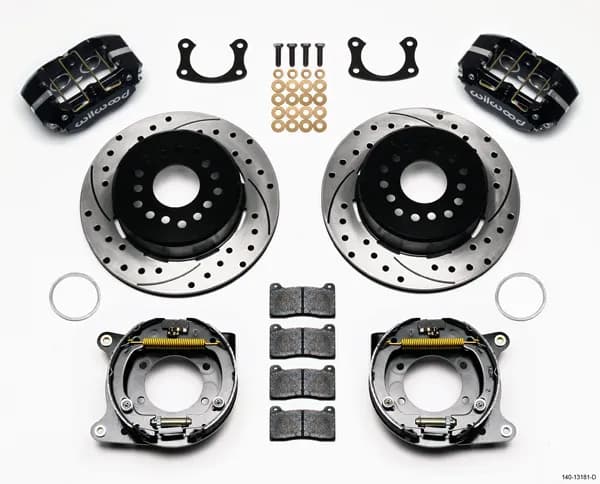 Wilwood DPL PS Park Brake Kit Drilled New Big Ford 2.50in Offset