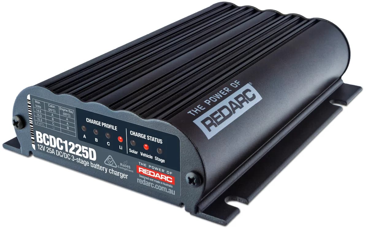 12v 25a Smart Start Dc/Dc Dual Input Battery Charger