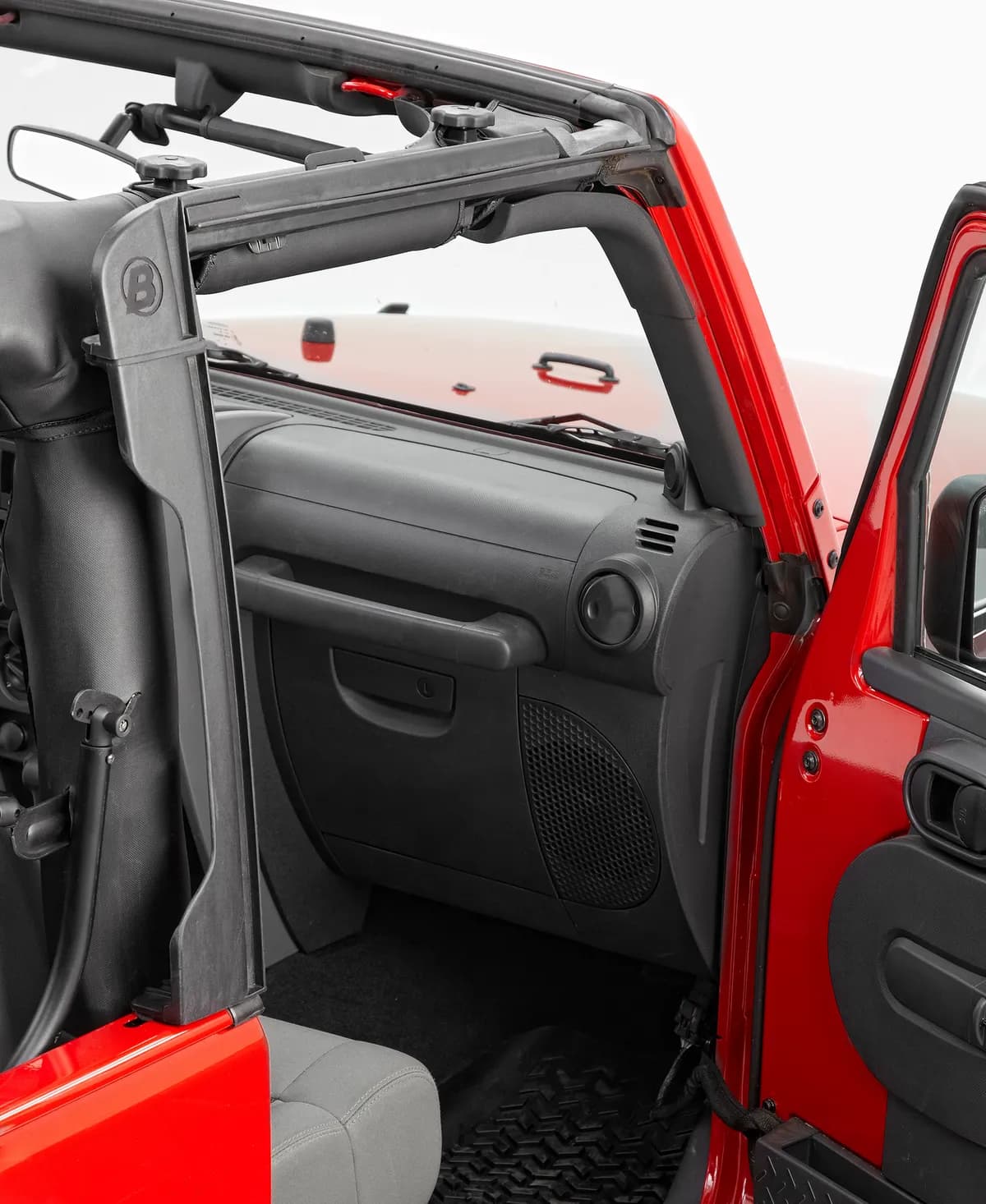 Jeep JK 2 Door Surrounds For Jeep 2007-2018 Wrangler JK Black Polypropylene Bestop