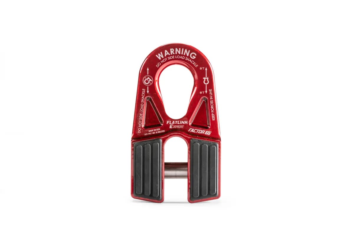 Factor 55 00080-01 Flatlink e Expert Winch Shackle Mount -- Red