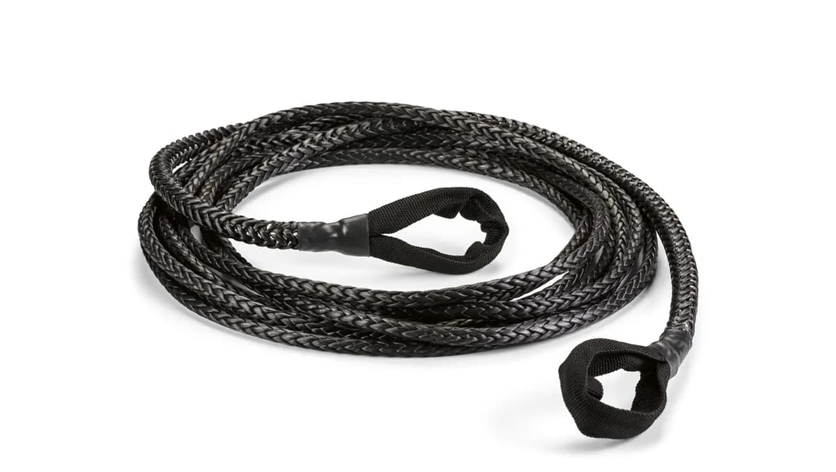 WARN - Spydura (TM) synthetic rope extension for winches up to 12,000 lbs. (5443 kg) pulling capacity. 3/8" (9.5MM) X 25' (7.62M) Features reinforced soft ey