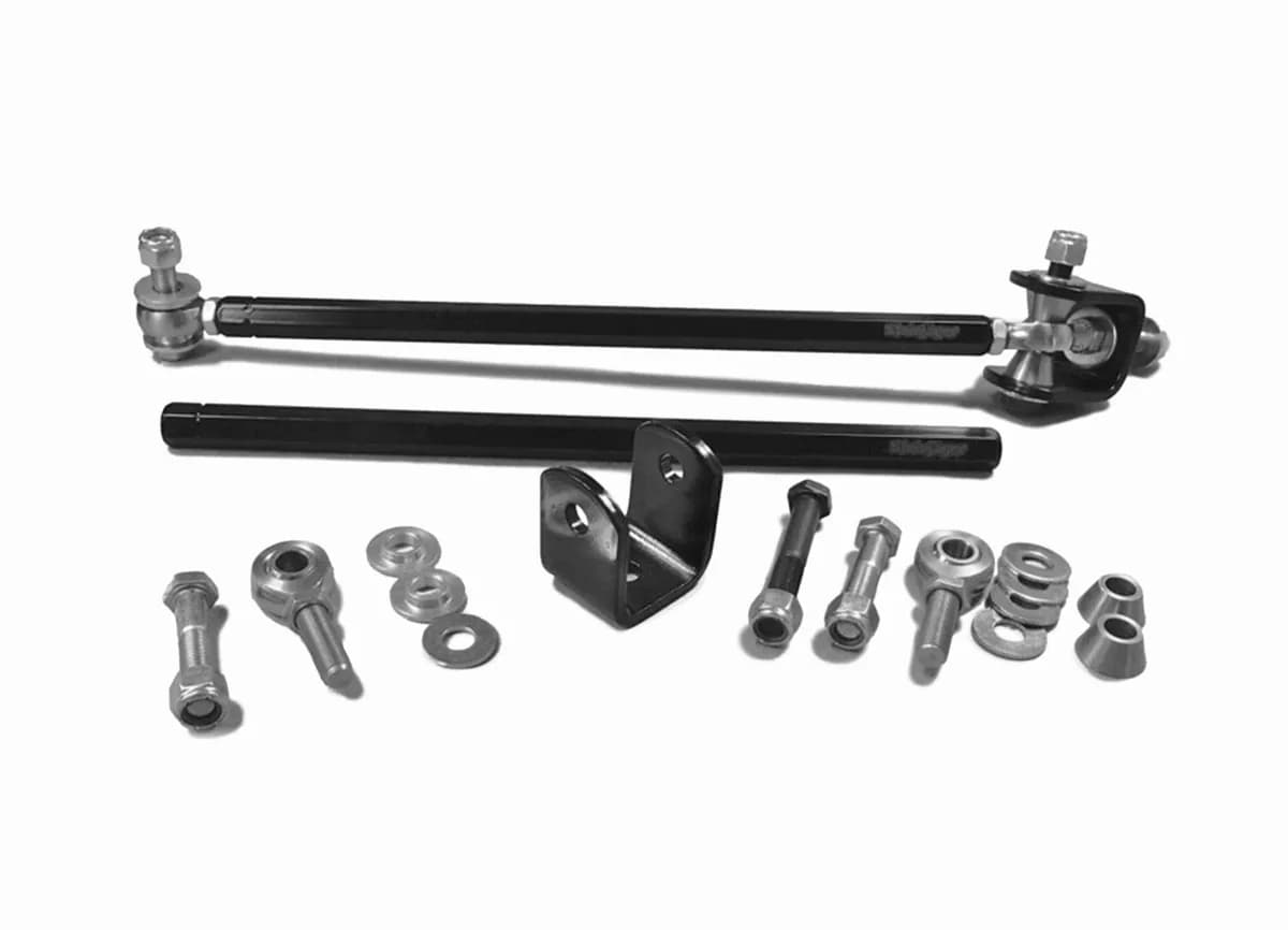 Steinjäger Drop Clevises Included Sway Bar End Links 3/8-24 25.50 Inches Long Steel Housing, PTFE Race Heims Powder Coated Steel Tube