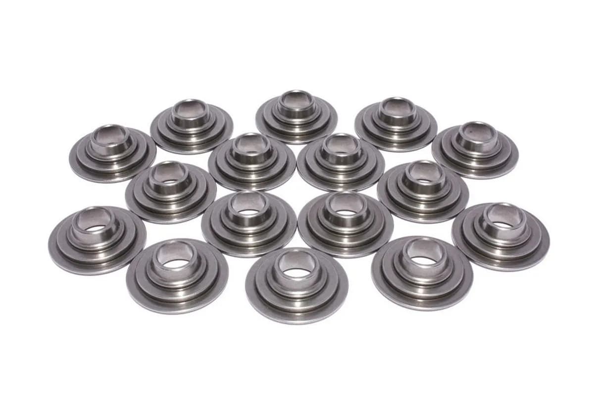 10 Tool Steel Retainer Set of 16 All Valves w/ 1.437-1.500 O.D. Springs
