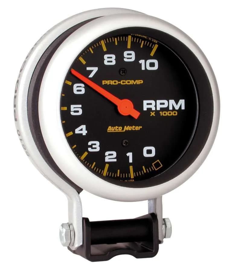 Gauge, Tachometer, 3 3/4", 10k RPM, Pedestal, Pro-Comp