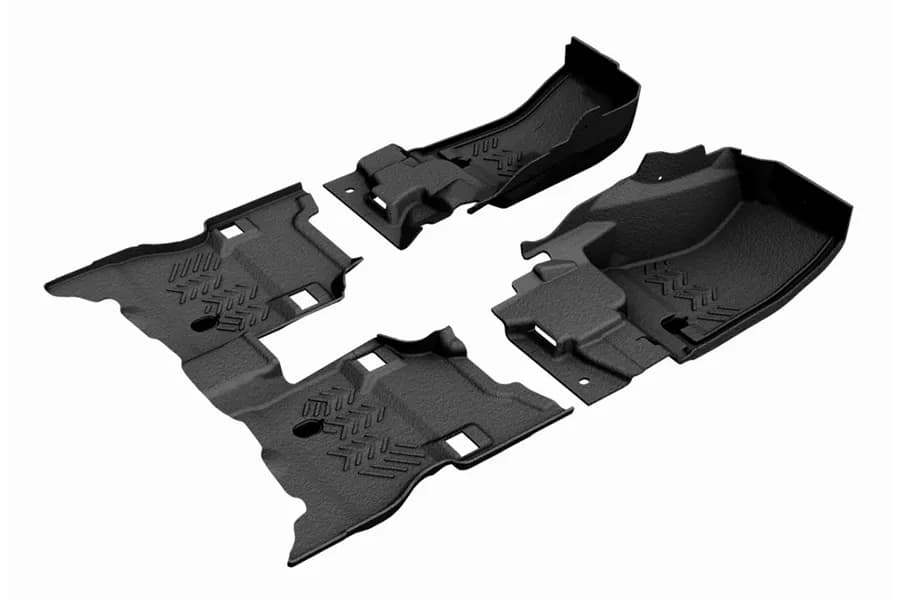 21c Wrangler JL F3pc Ront And Rear Composite Flooring 4xe Mesa Smoke