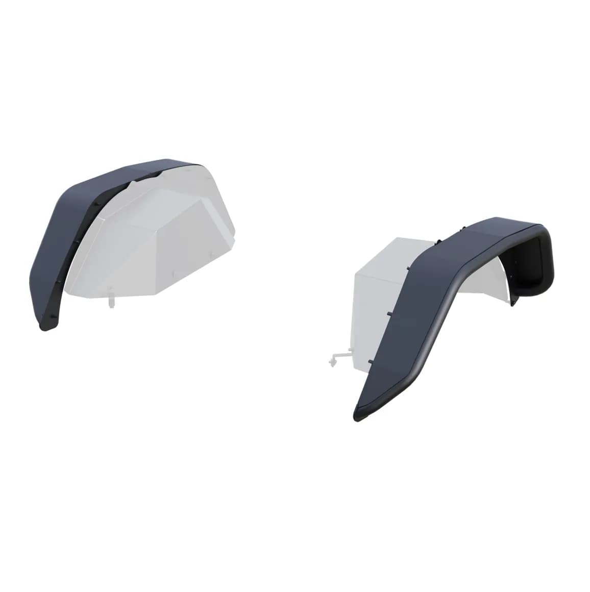 Black Horse Off Road TFFG20R Tubular Rear Fender Flares