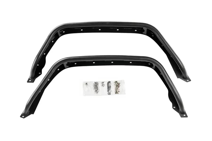 20c Wrangler JT Full Assault Black Aluminum Fender Kit Black Rear