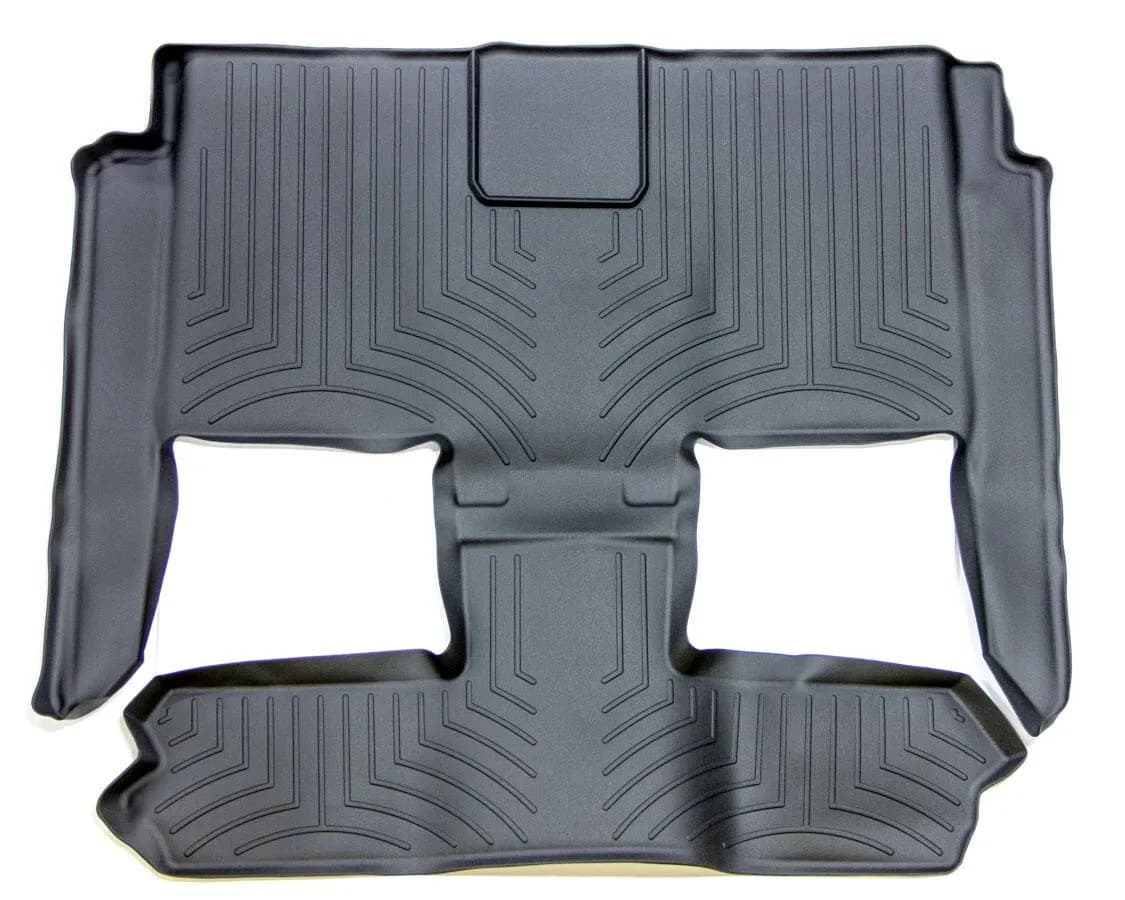 2008 + Chrysler Town and Country Black Rear FloorLiner Fits vehicles with Stow n Go Seating Only covers 2nd and 3rd row / 2008 + Dodge Caravan Black Rear FloorLiner Fits vehicles with Stow n Go Seating Only covers 2nd and 3rd row