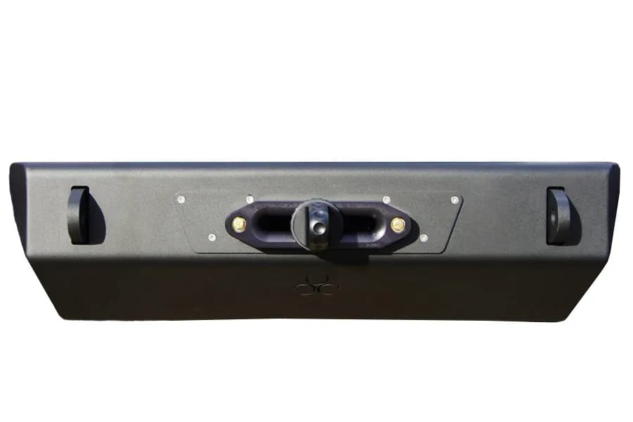 Nemesis Industries Helix Front Bumper w/ Winch Plate Centered Drum - Bare, Aluminum - JK