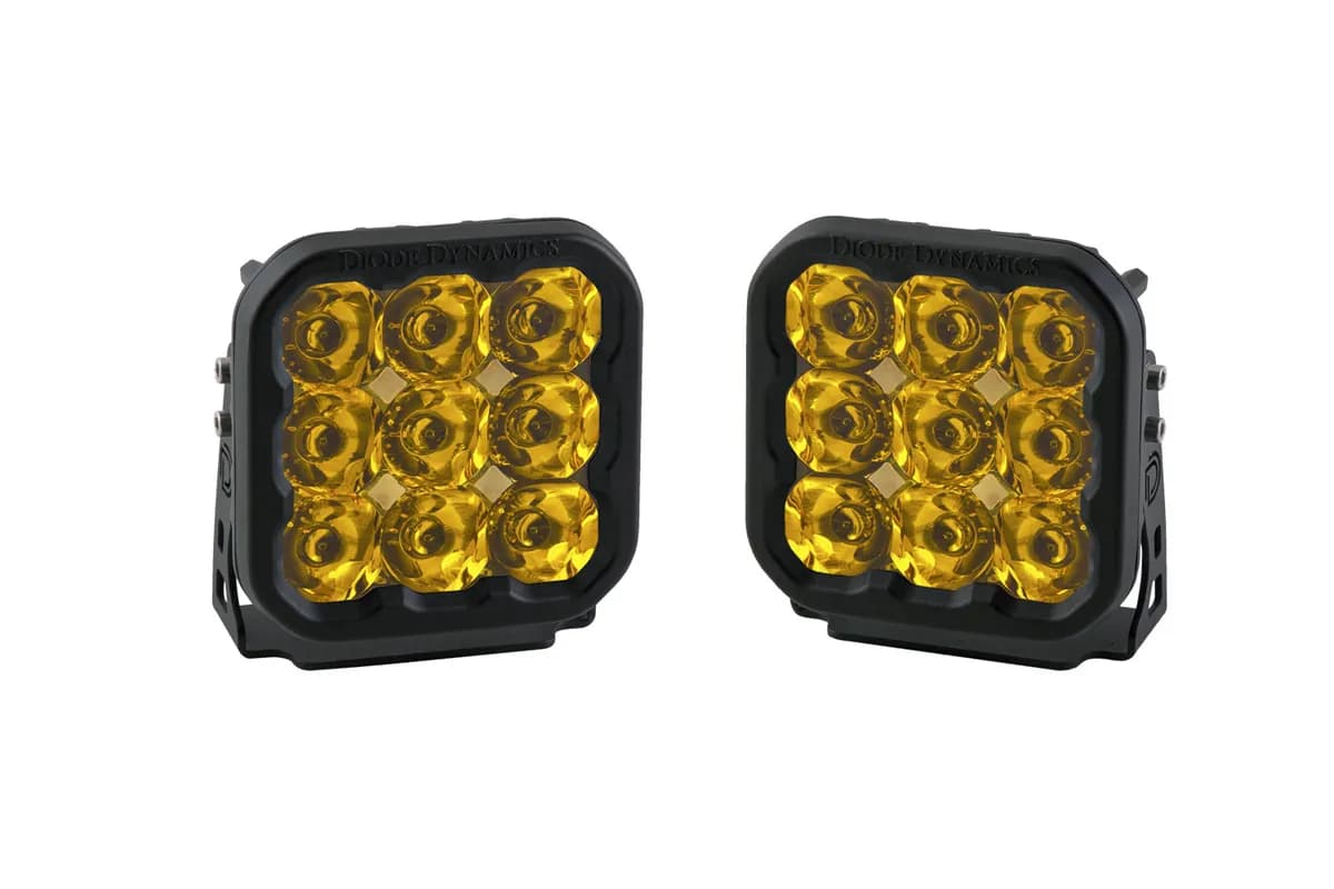 Diode Dynamics - SS5 LED Pod Sport Yellow Spot (pair)
