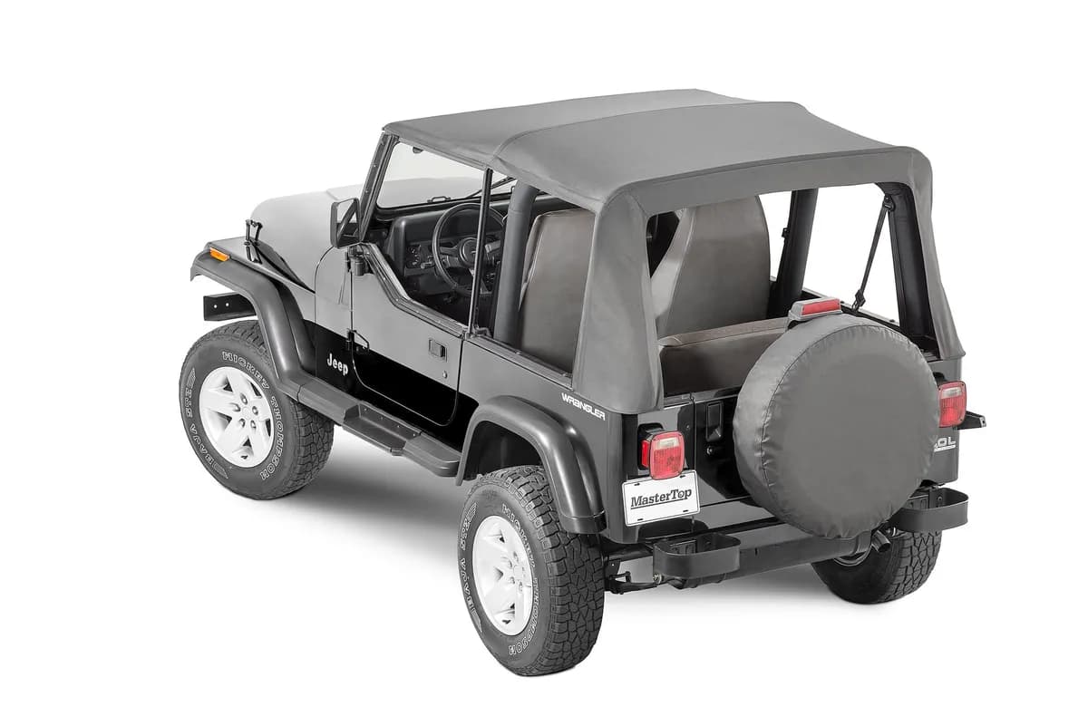 Jeep YJ Replacement Top With Door Skins Tinted Glass For 88-95 Jeep Wrangler YJ Black Diamond MasterTop