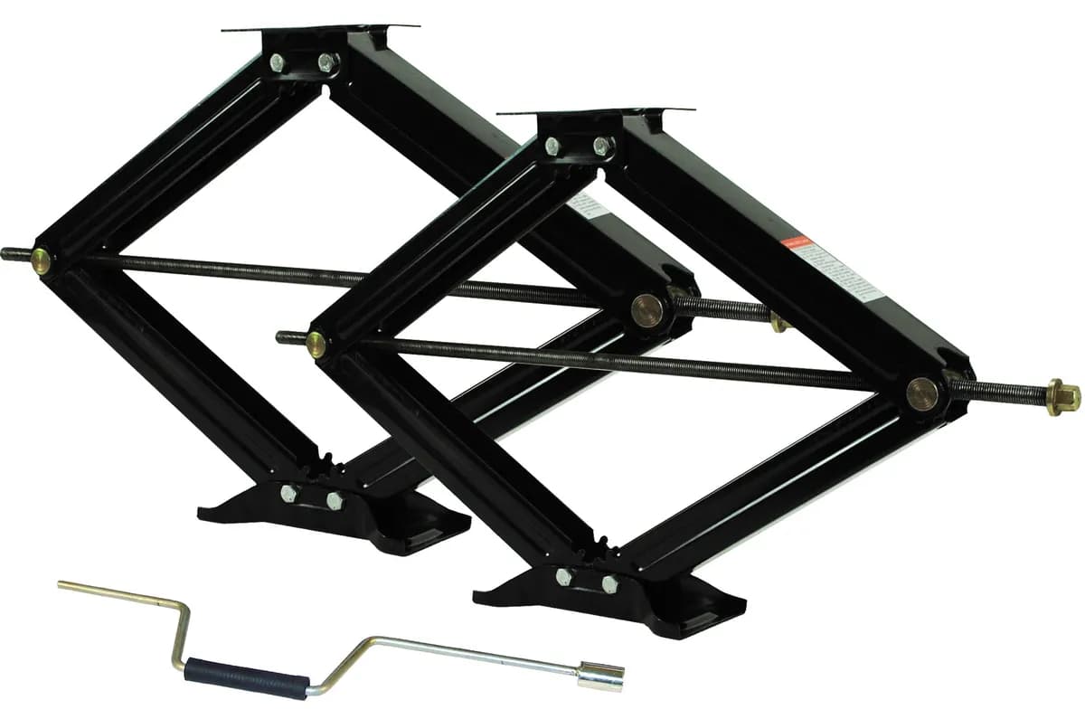 Ultra Scissor Jacks 30 in With Hand Crankblack