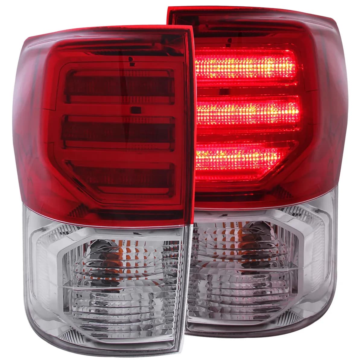 0713 Tundra g2 LED Red/Clear Taillights Driver/Passenger