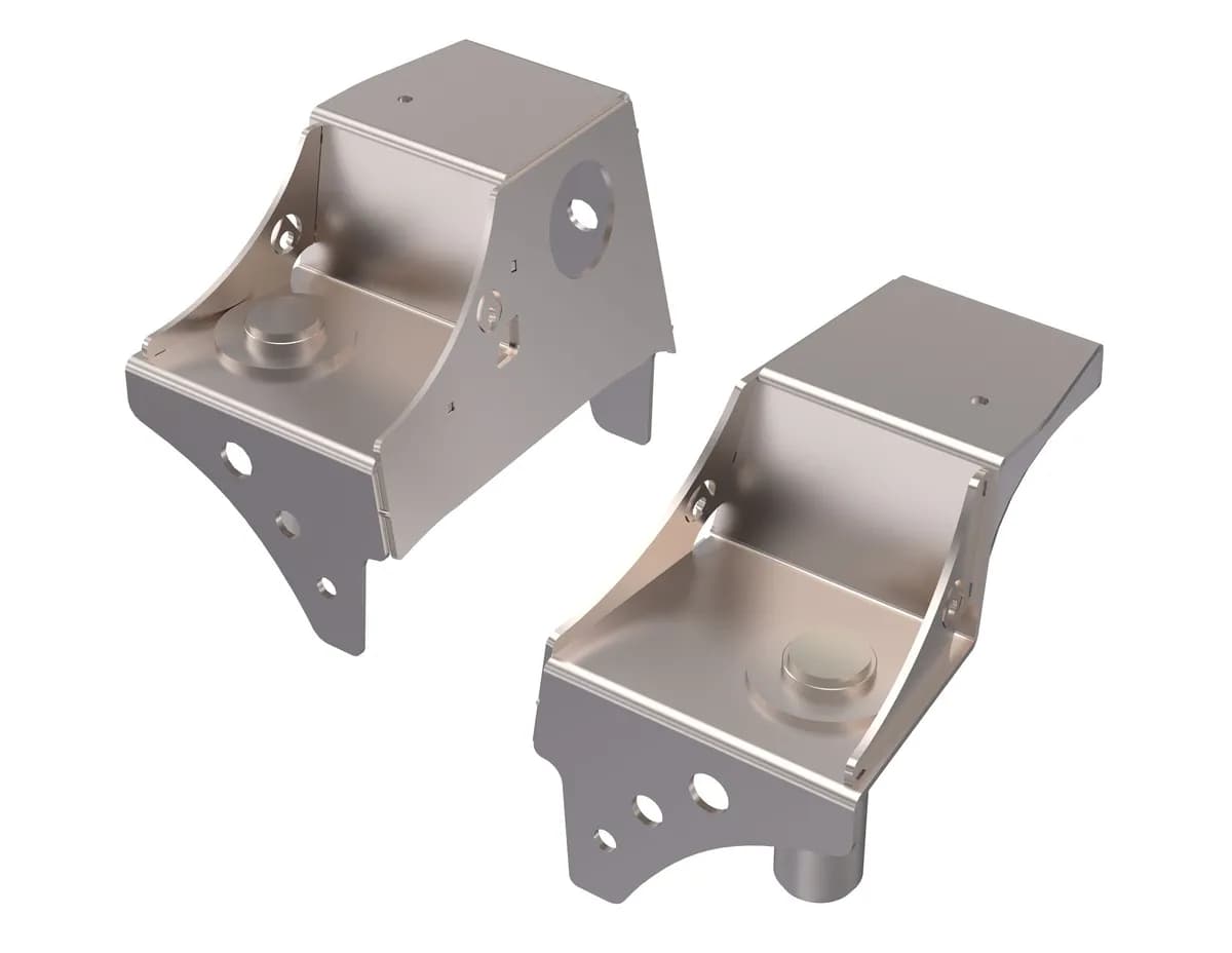 TJ Front Frame Coil Buckets Stock Height 9706 TJ Speed Bump 1 Ton Swap Offset