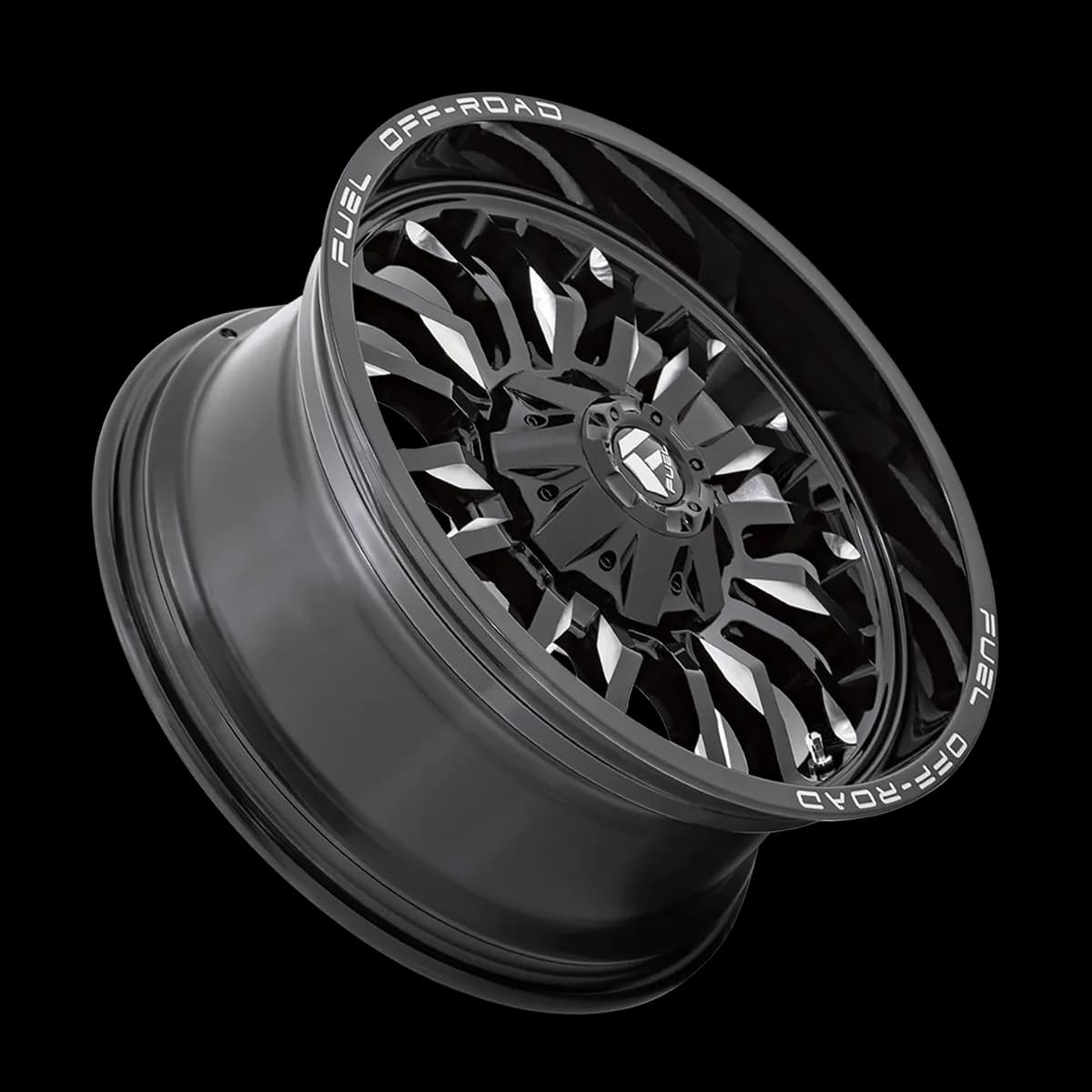 Aluminum Wheels 20X10 Arc D795 8 On 180 Gloss Black Milled 124.2 Bore -18 Offset Fuel Off Road Wheels