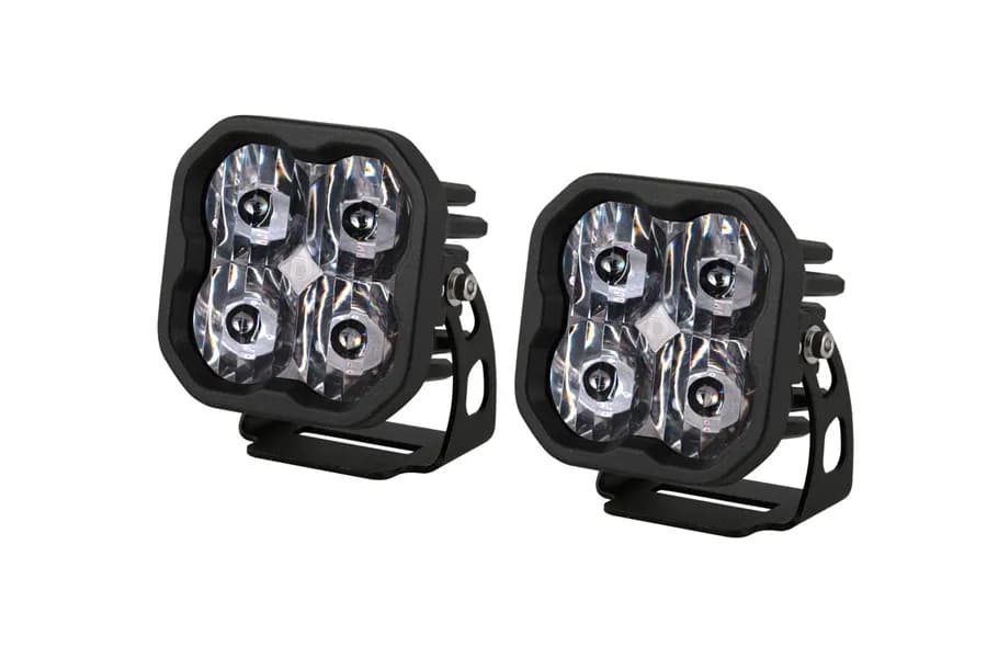Diode Dynamics SS3 White Max LED Pod Pair, SAE Driving - Amber